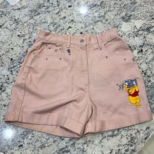 Vintage Disney pink denim shorts size medium